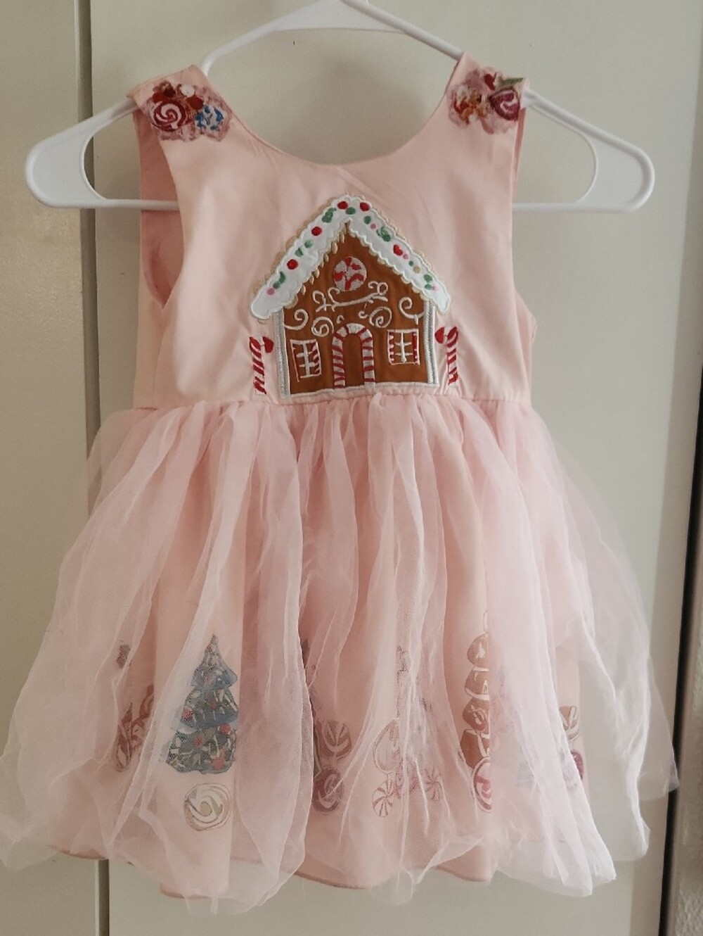 Mini Taylor Christmas Gingerbread Holiday Girls Dress (3-4Y)